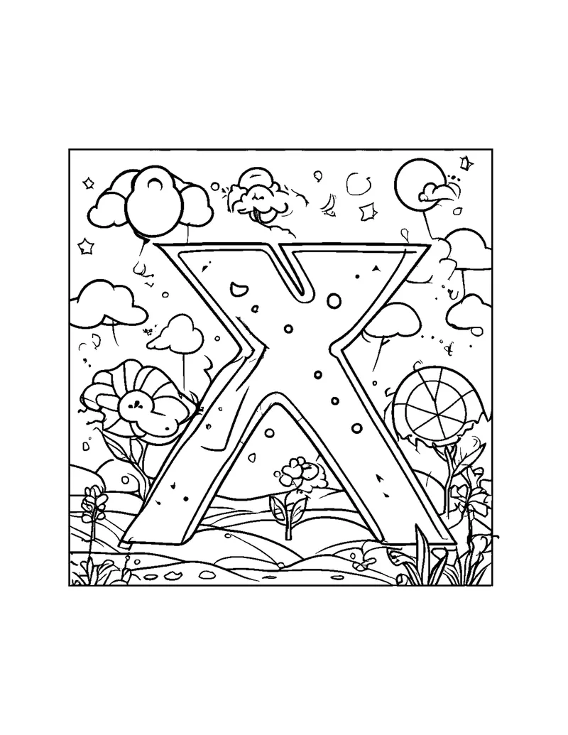 ABC & 123 Learning coloring page preview 3