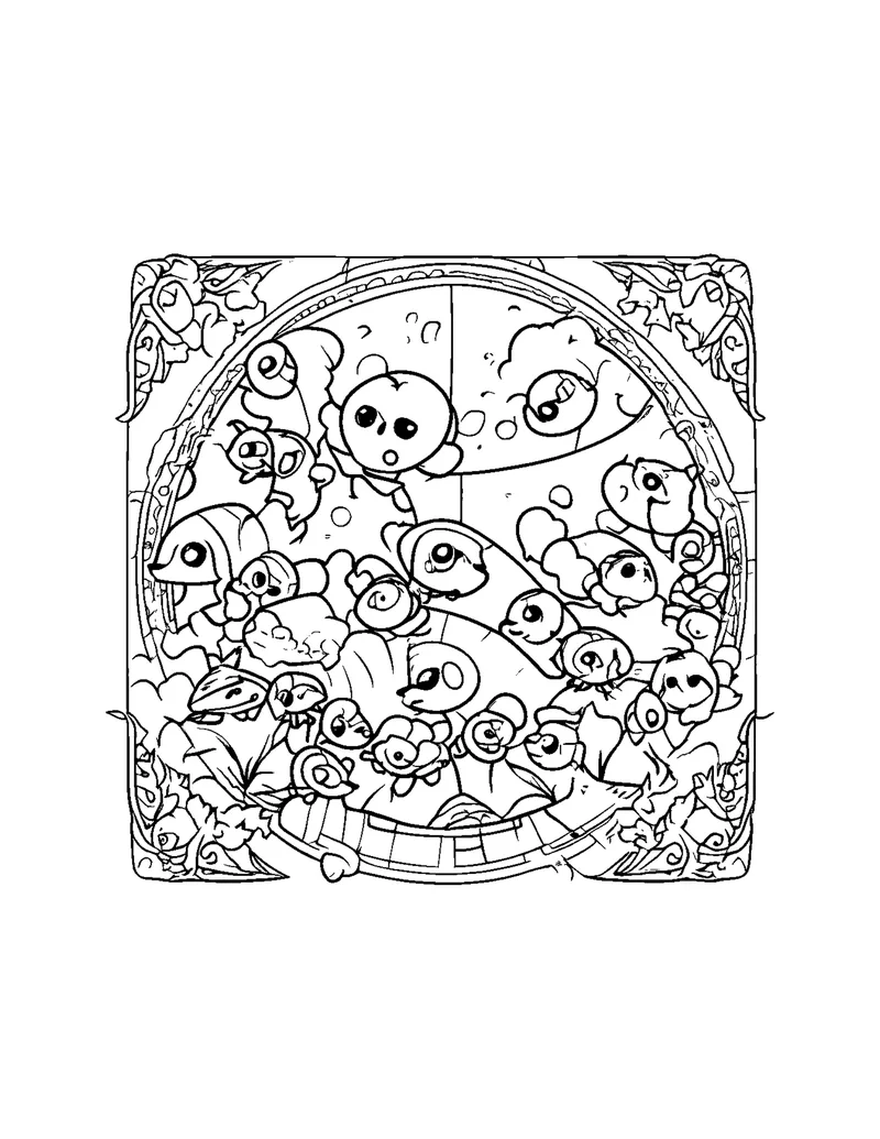 ABC & 123 Learning coloring page preview 6
