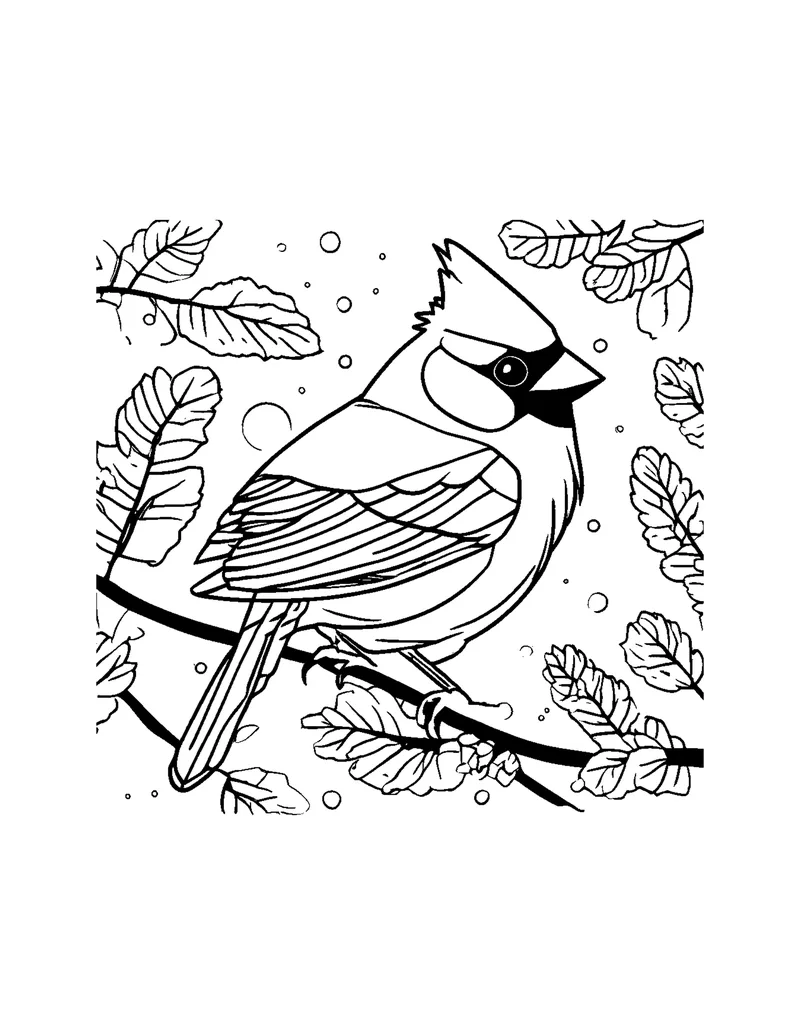 Beautiful Birds Vol. 1 coloring page preview 2