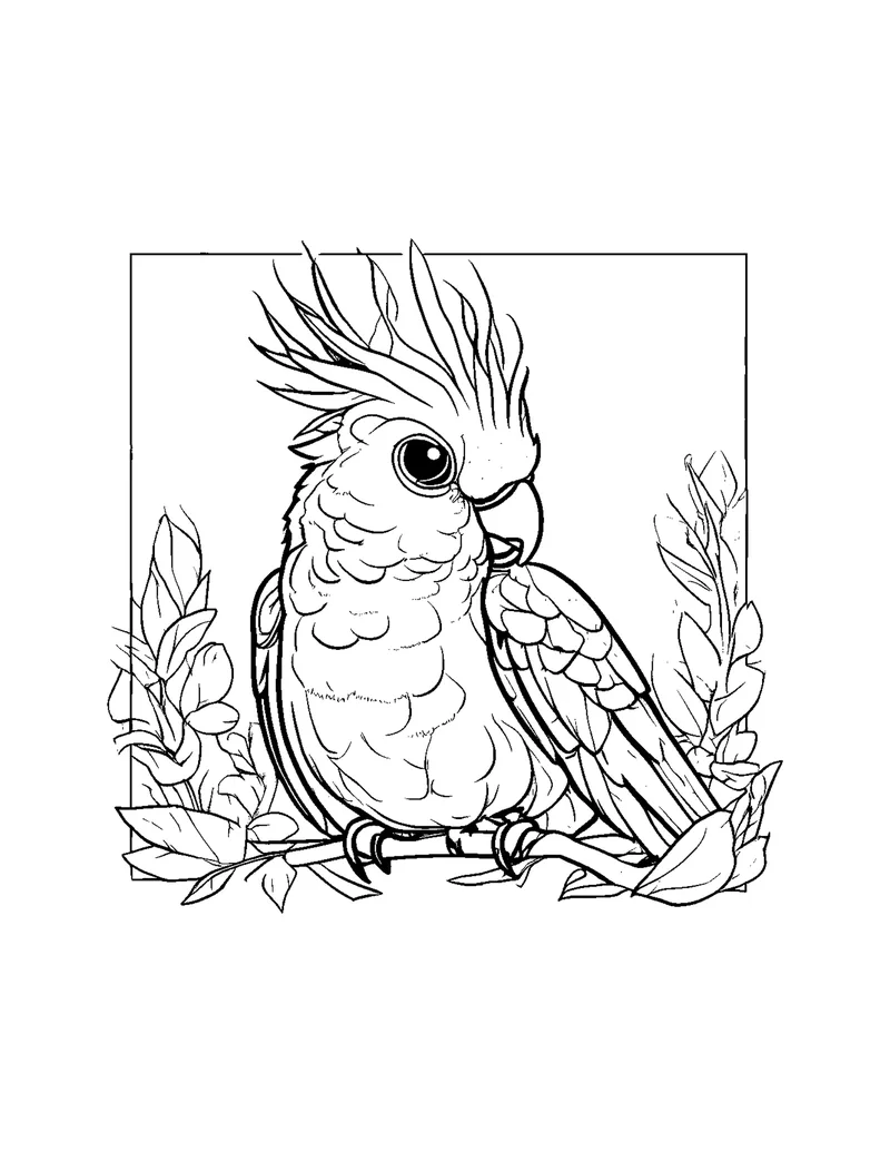 Beautiful Birds Vol. 1 coloring page preview 3