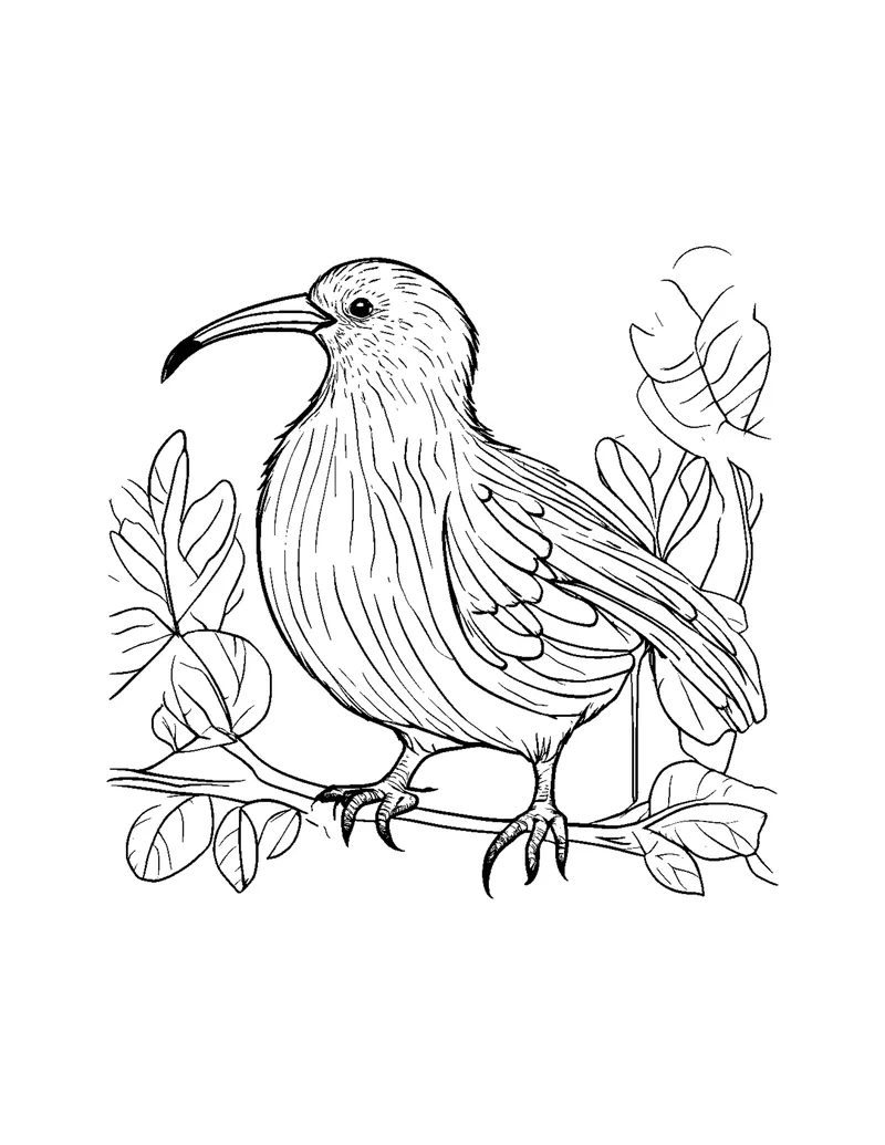 Beautiful Birds Vol. 1 coloring page preview 5