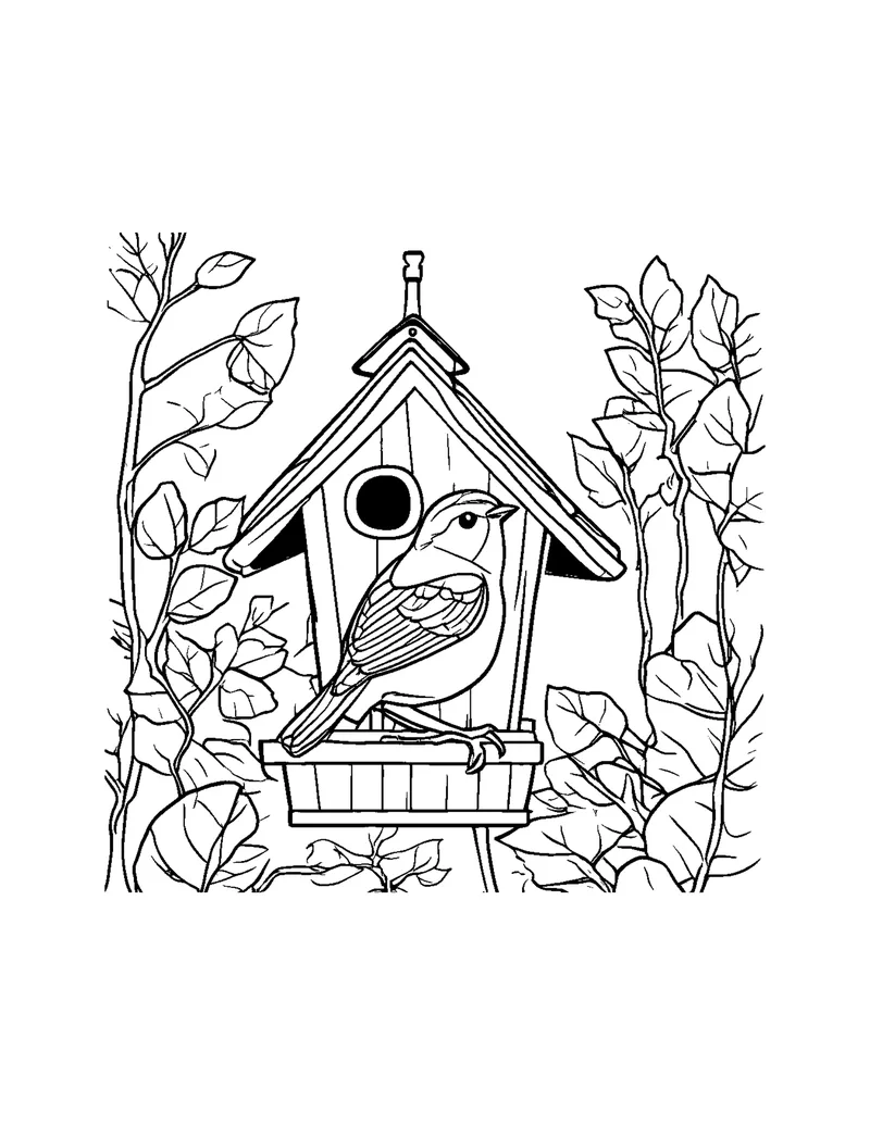 Beautiful Birds Vol. 1 coloring page preview 6