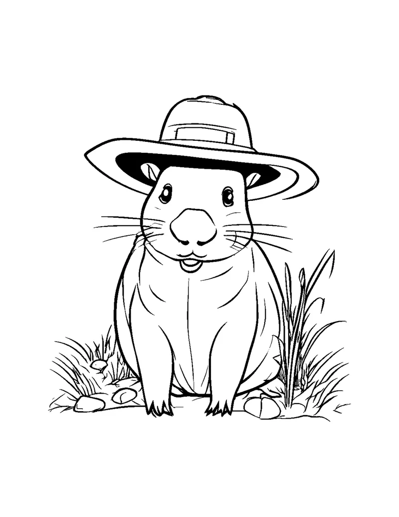 Capybara & Friends Vol. 1 coloring page preview 6