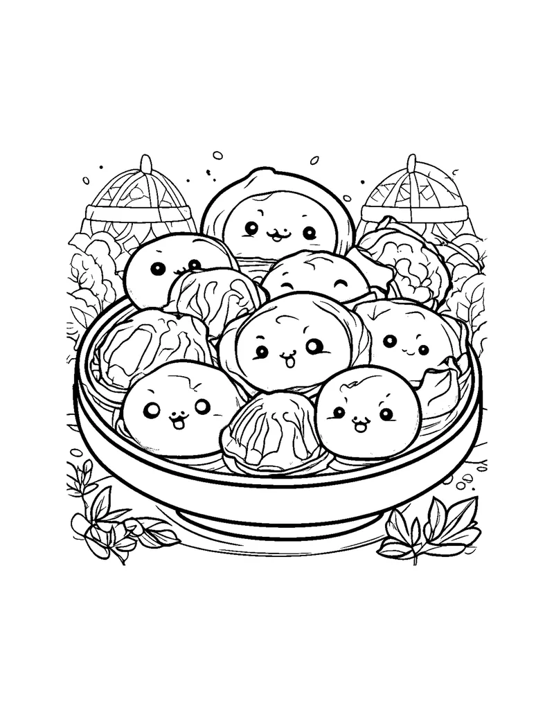 Chinese New Year Celebration coloring page preview 2