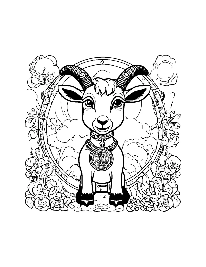 Chinese Zodiac Animals coloring page preview 5