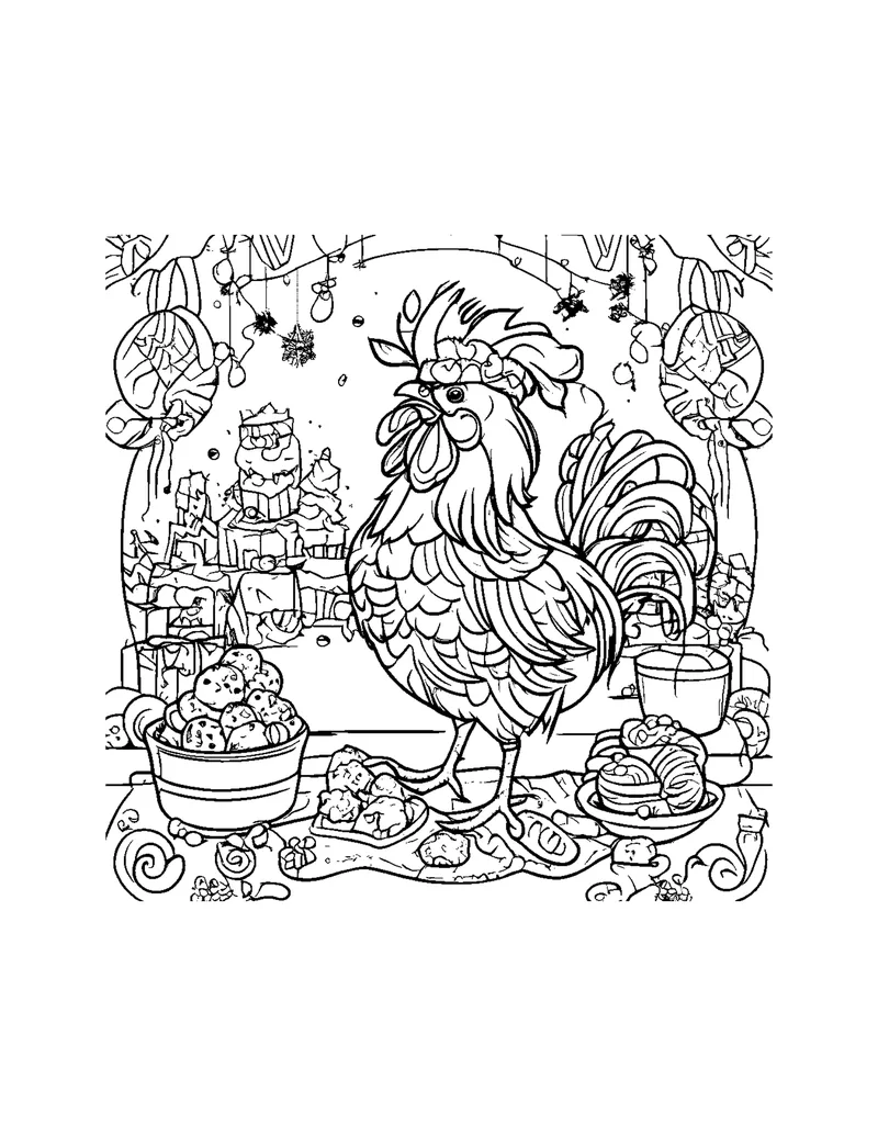 Chinese Zodiac Animals coloring page preview 6