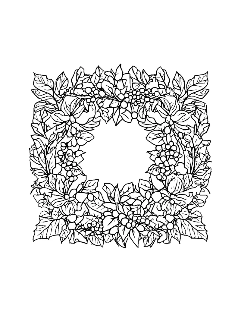 Christmas Cozy coloring page preview 4
