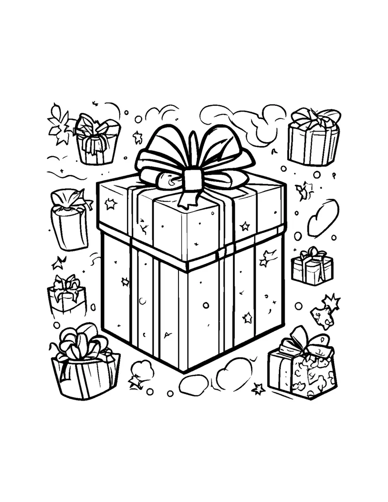Christmas Cozy coloring page preview 6