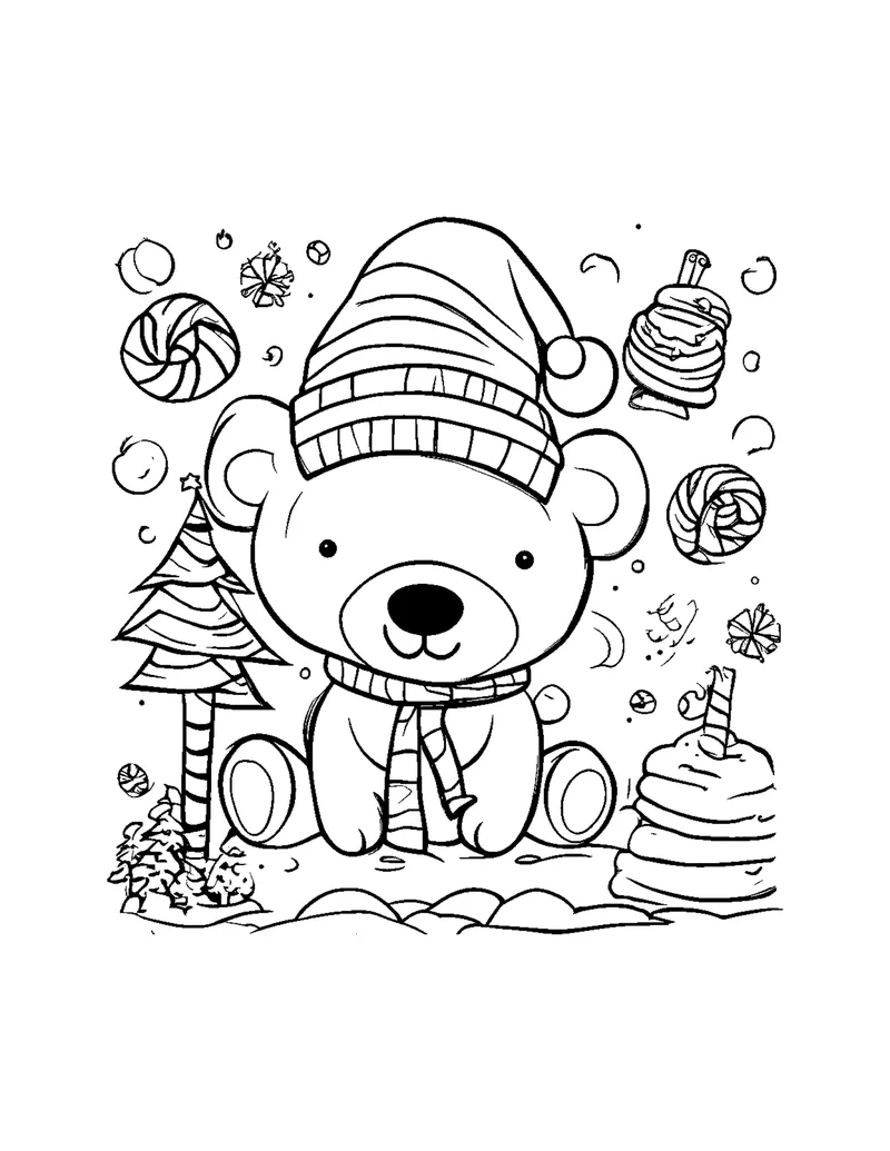 Cozy Christmas Vol. 1 coloring page preview 2