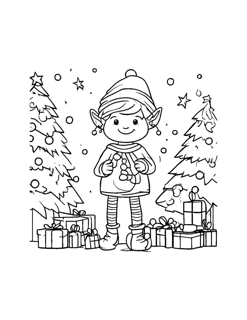 Cozy Christmas Vol. 1 coloring page preview 3