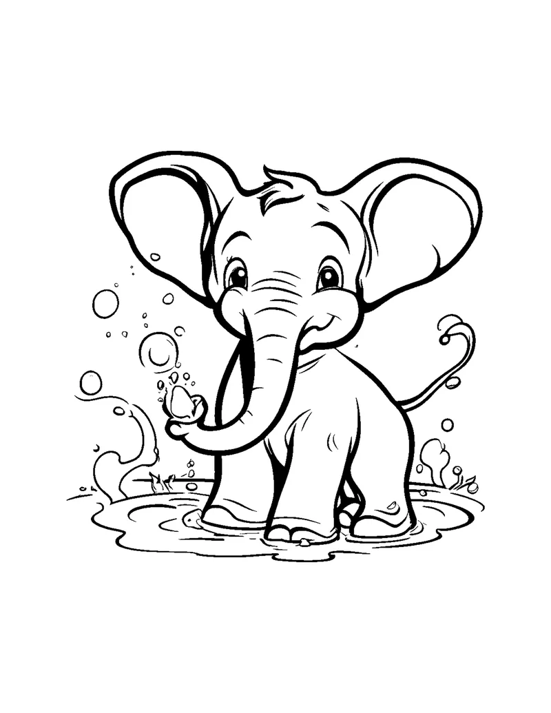 Cute Animals Vol. 1 coloring page preview 2
