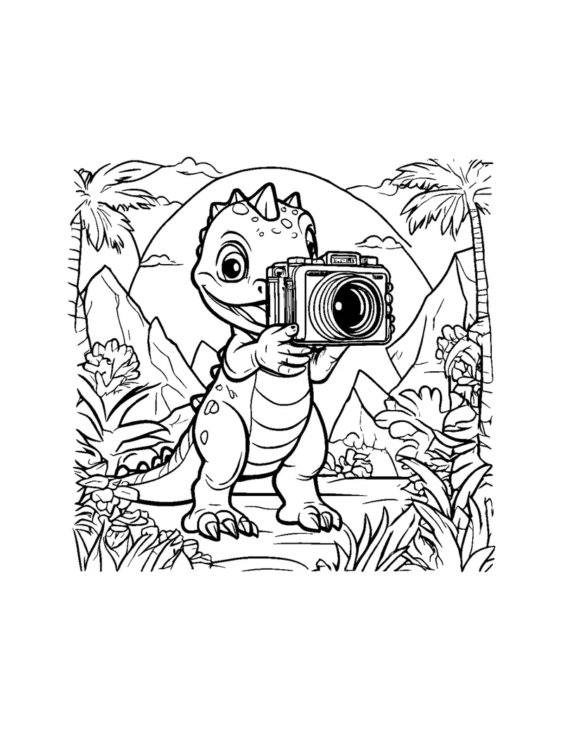 Dinosaur World coloring page preview 6