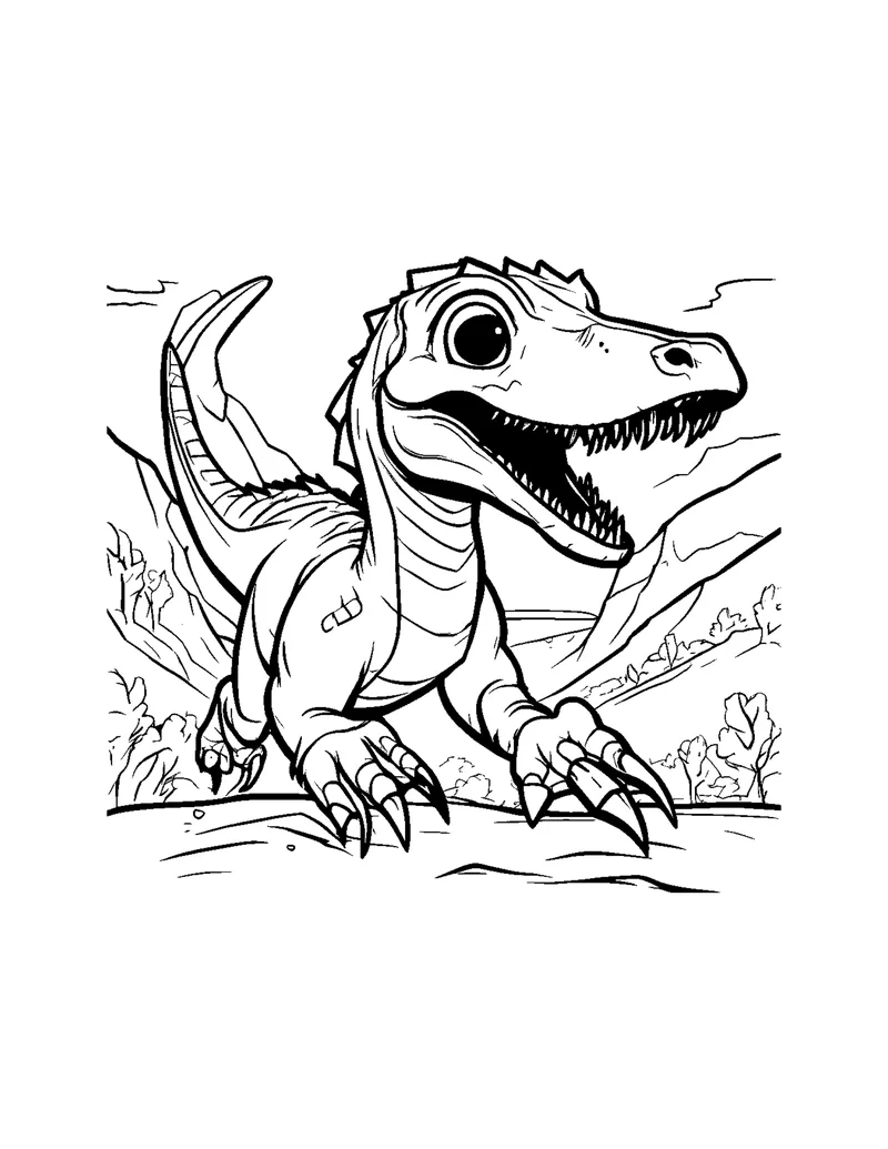 Dinosaurs Vol. 1 coloring page preview 2