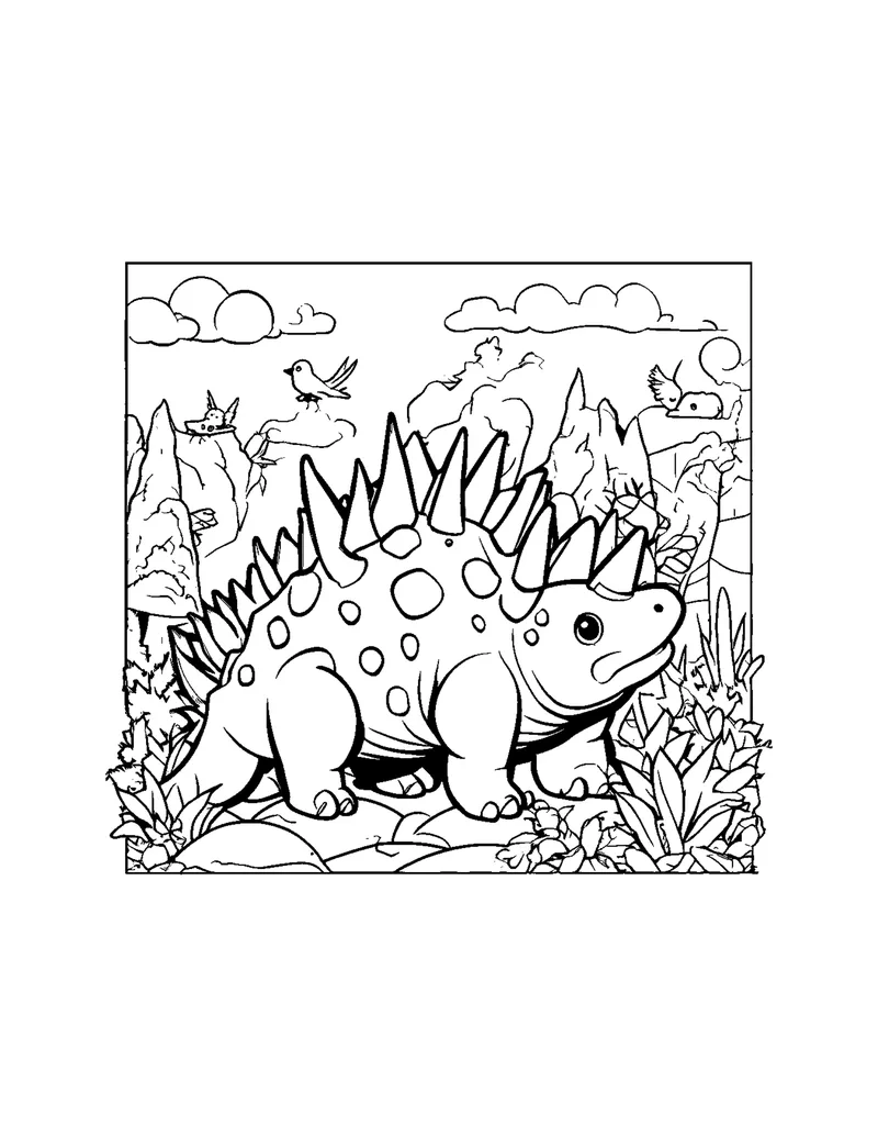 Dinosaurs Vol. 1 coloring page preview 3