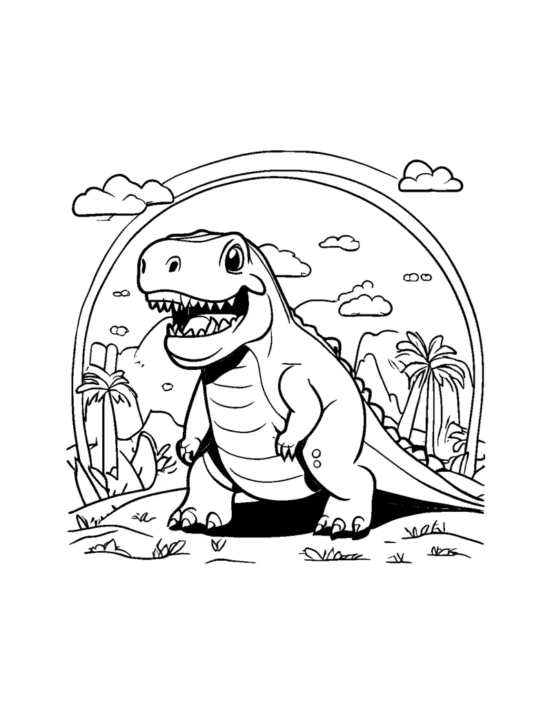 Dinosaurs Vol. 1 coloring page preview 4