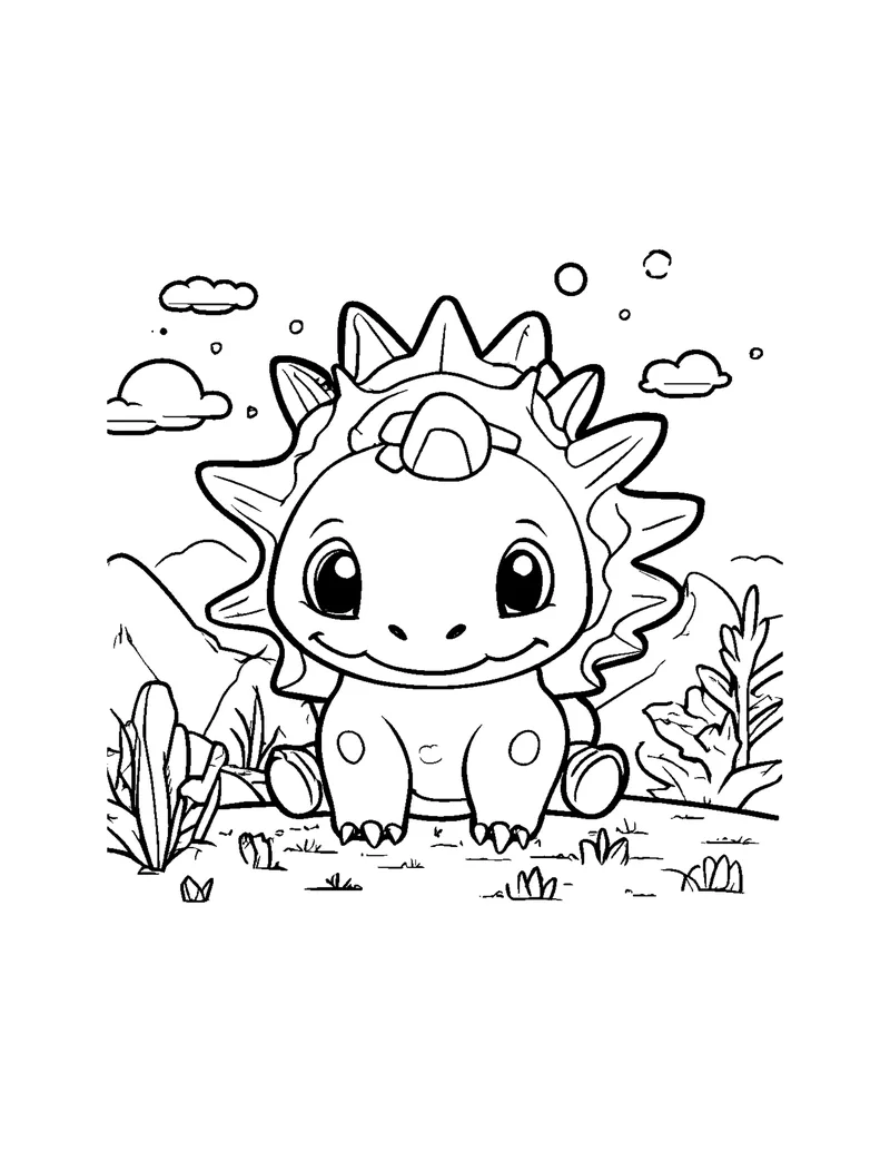Dinosaurs Vol. 1 coloring page preview 6