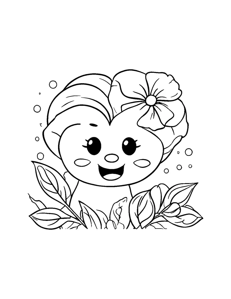 Bold & Easy Flowers Vol. 1 coloring page preview 4