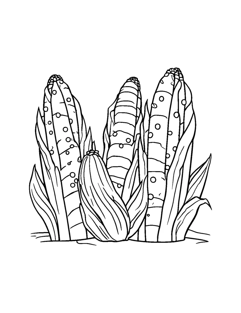 Happy Fruits & Veggies Vol. 1 coloring page preview 2