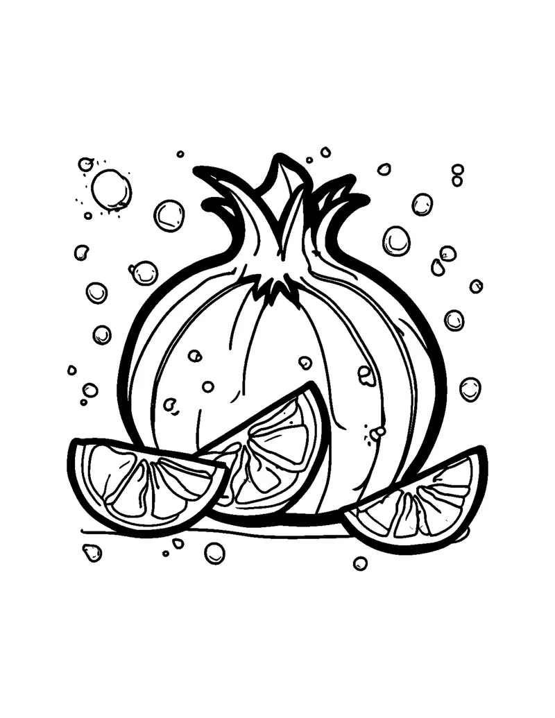 Happy Fruits & Veggies Vol. 1 coloring page preview 4