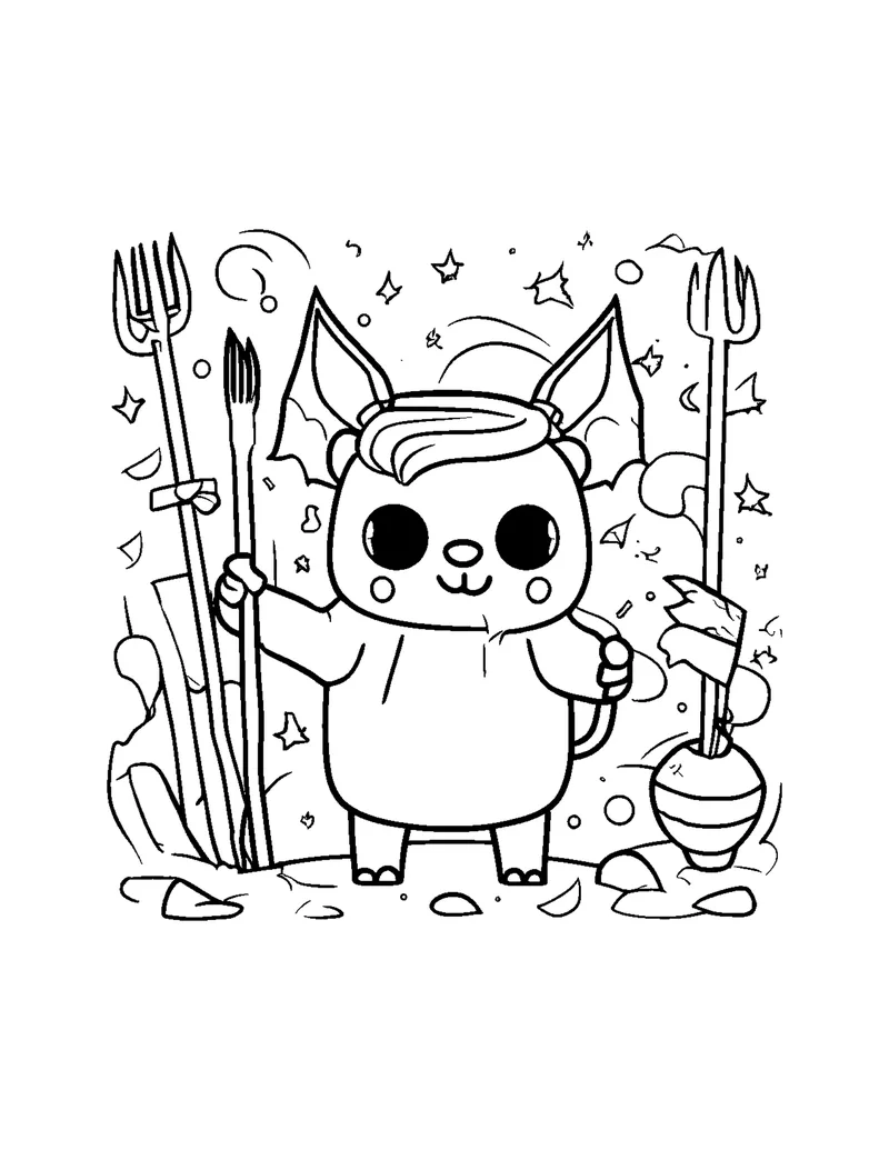 Spooky Cute Halloween Vol. 1 coloring page preview 4