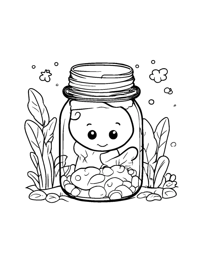 Cute Bugs & Insects Vol. 1 coloring page preview 2