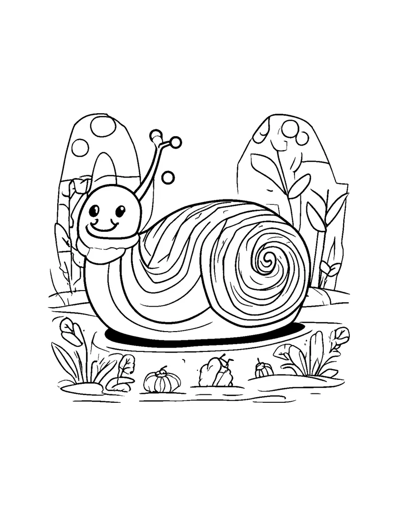 Cute Bugs & Insects Vol. 1 coloring page preview 4