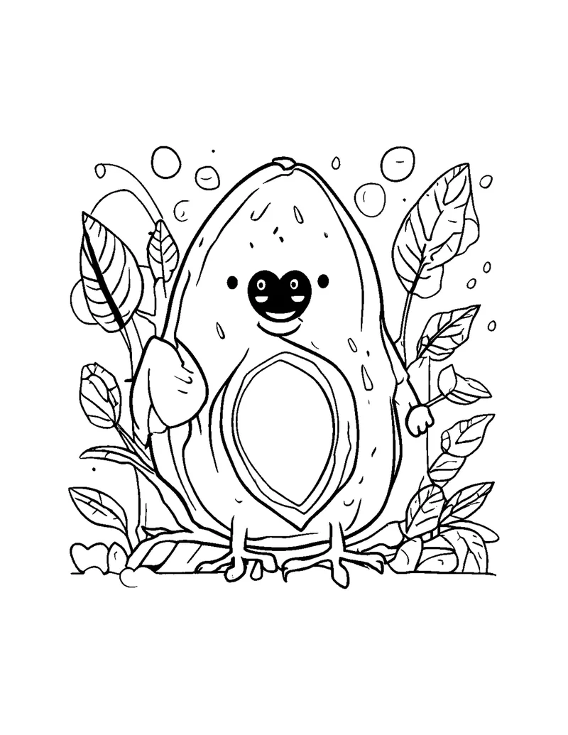 Kawaii Food Vol. 1 coloring page preview 2