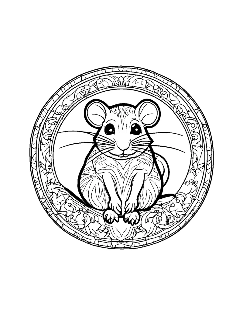 Lantern Festival & Paper Cuts coloring page preview 1
