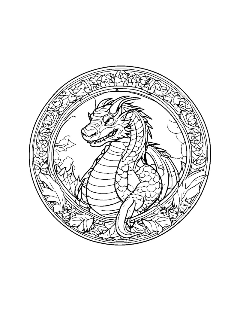 Lantern Festival & Paper Cuts coloring page preview 2