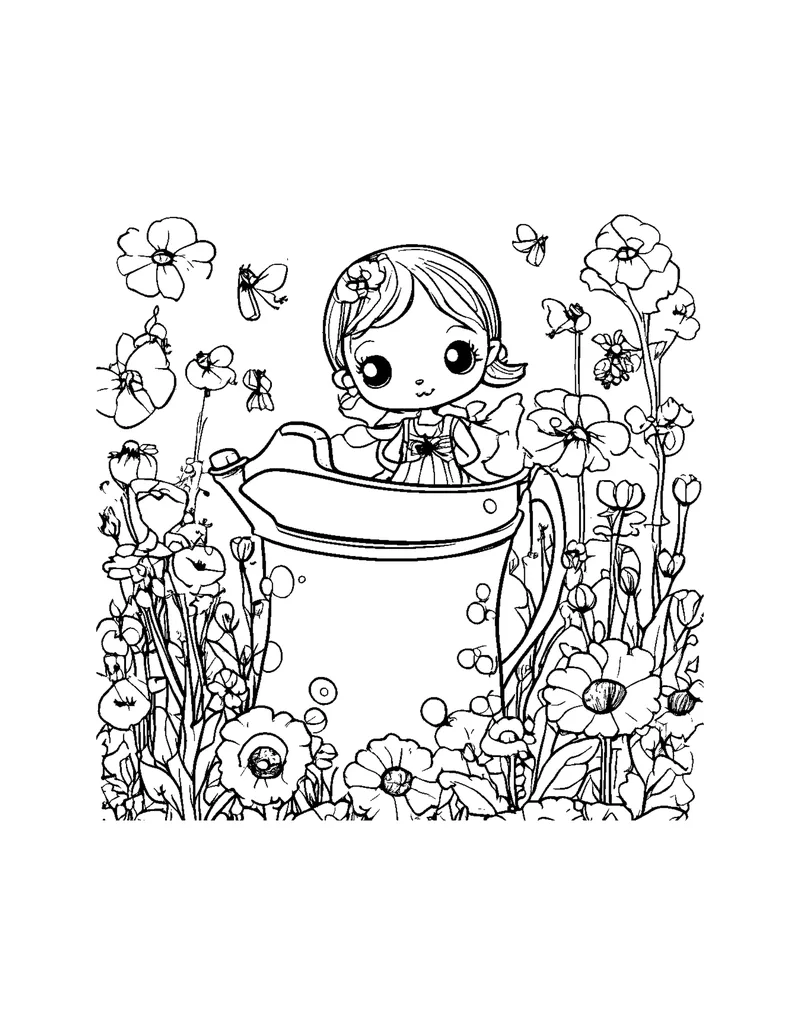 Mushroom Fairies Vol. 1 coloring page preview 2