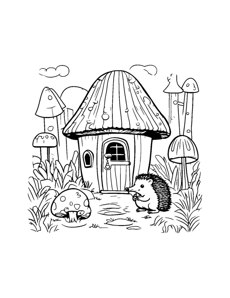 Mushroom Fairies Vol. 1 coloring page preview 4