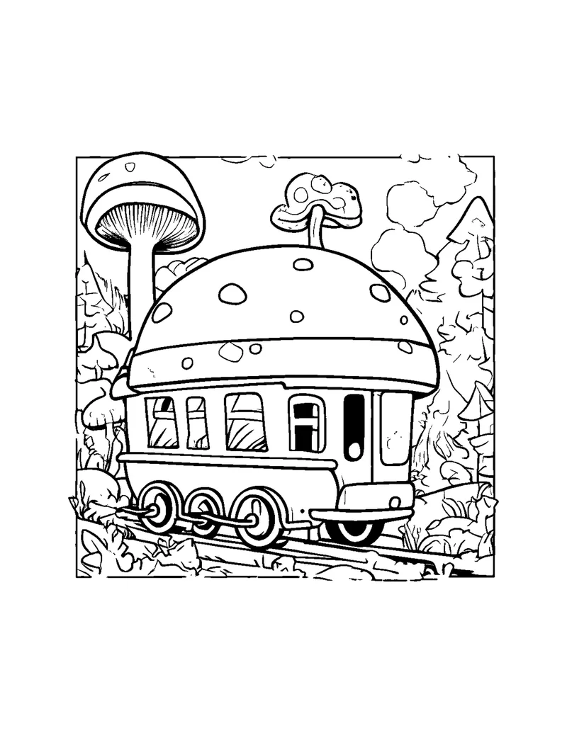 Mushroom Fairies Vol. 1 coloring page preview 5