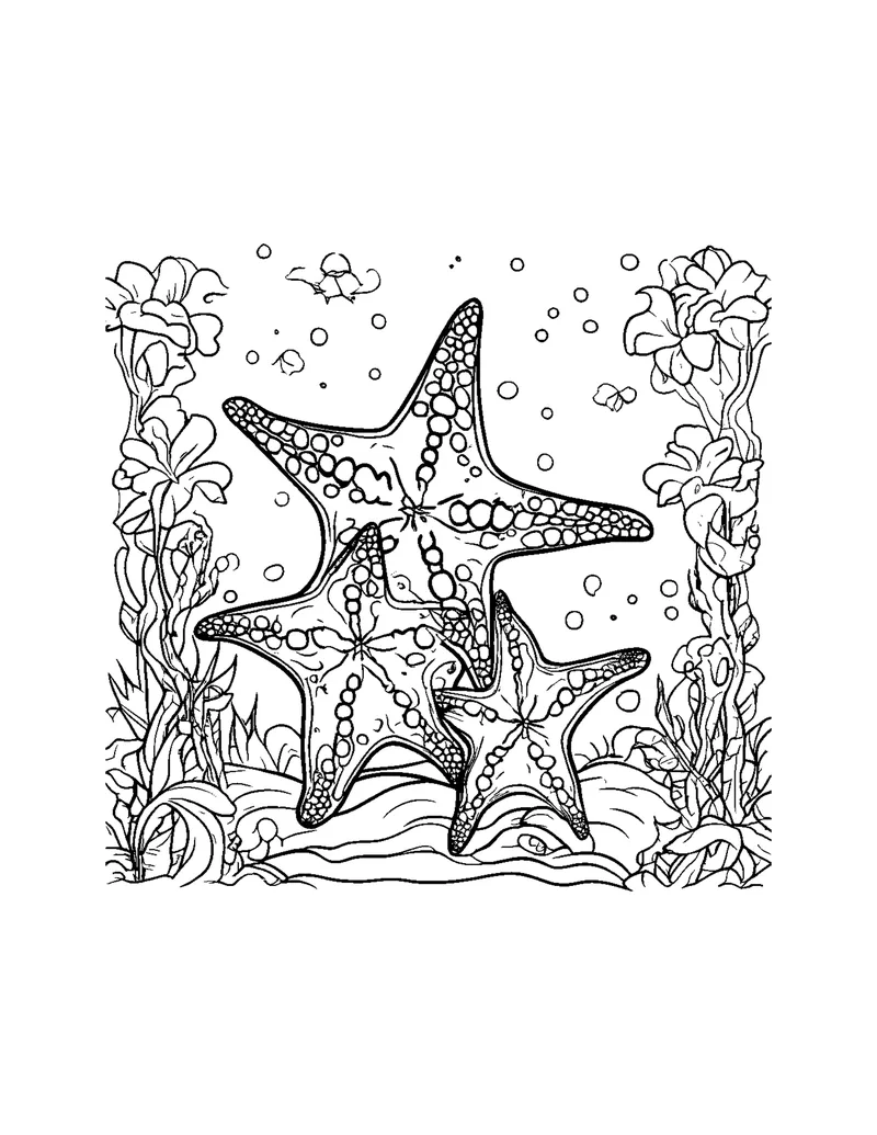 Ocean Friends coloring page preview 5