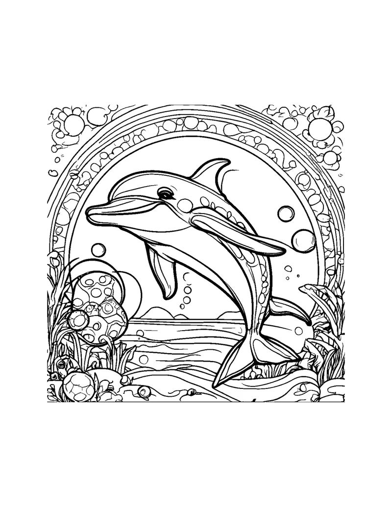 Ocean Friends coloring page preview 6