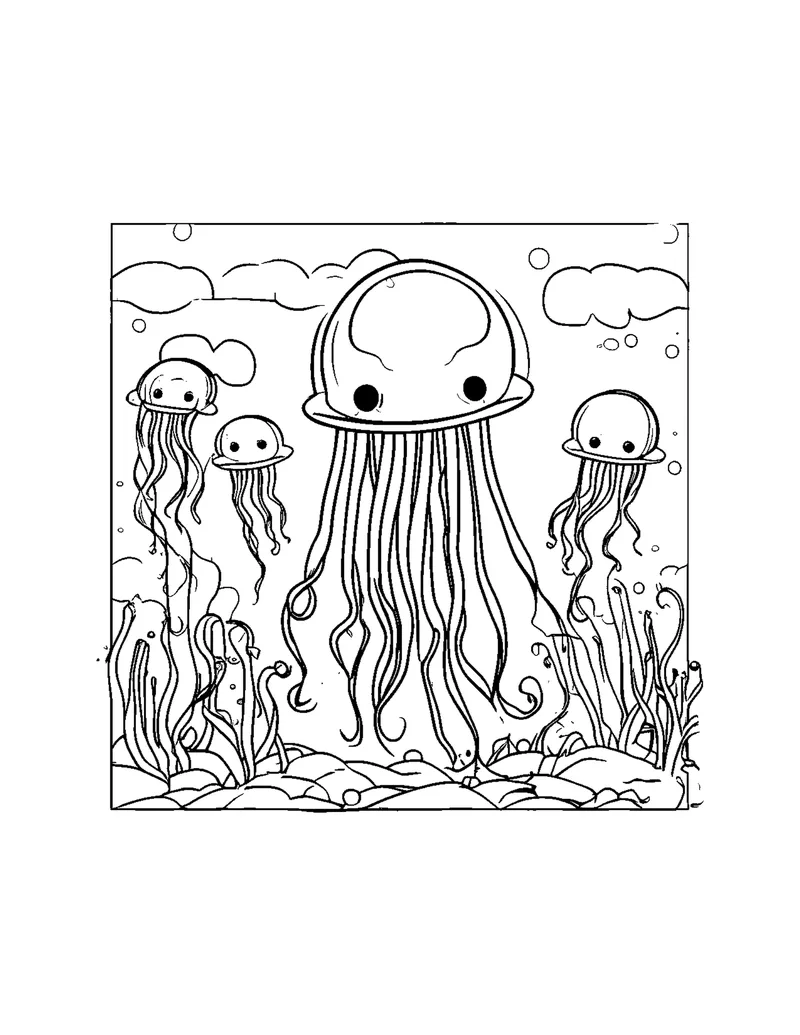 Ocean Life Vol. 1 coloring page preview 2