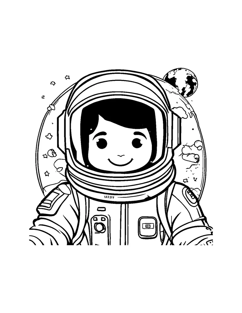 Outer Space Vol. 1 coloring page preview 5
