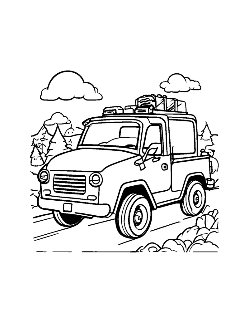 Things That Go Vol. 1 coloring page preview 2